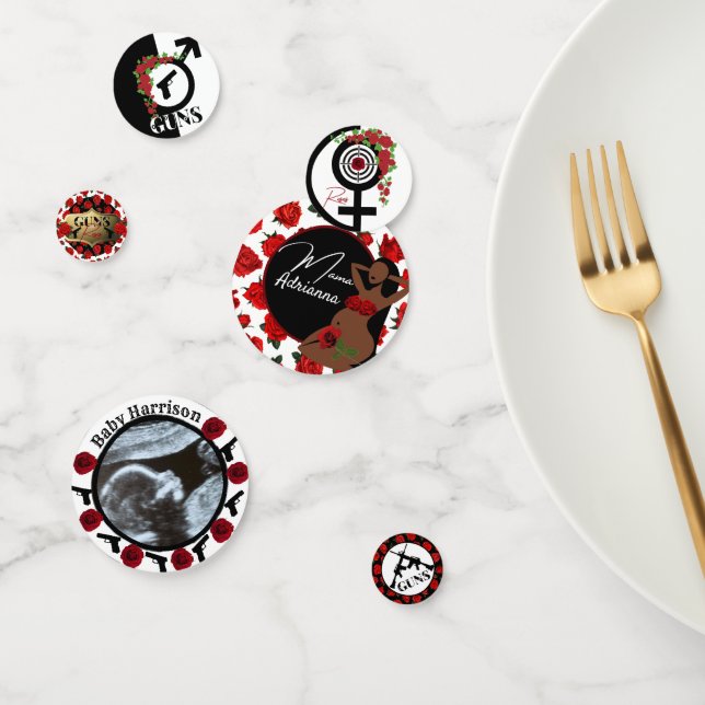 Gewehre oder Rose Geschlechtsverkehr zeigen Baby S Konfetti (Gruppe)