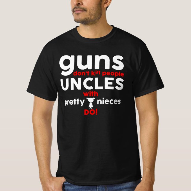 Gewehre töten Menschen, wenn sie Waffen abwehren T-Shirt (Vorderseite)
