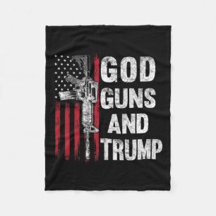 Gewehre und Trump 2. Änderungsflagge Ar15 American Fleecedecke