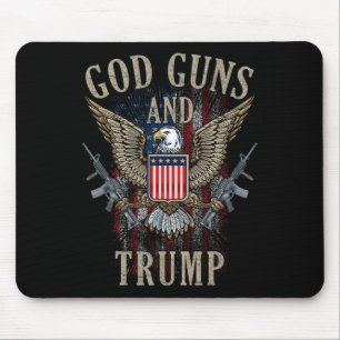 Gewehre und Trump 2. Änderungsflagge Ar15 American Mousepad