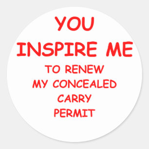 Gewehrrechte Runder Aufkleber