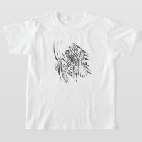 Geweih Schwarz Weiß Abstrakt Stammes Tattoo Kunst