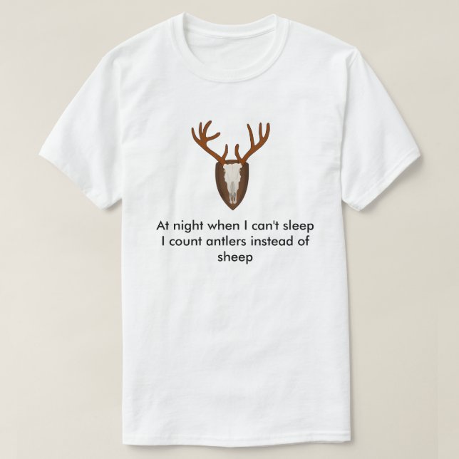 Geweih-Shirt T-Shirt (Design vorne)