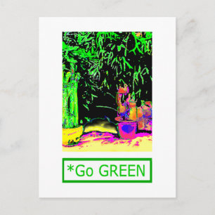 Geweihfarn GO GREEN1a jGibney Das MUSEUM Zazzle Postkarte
