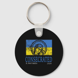 Geweihte Ukraine Unbeflecktes Herz Mariä Schlüsselanhänger