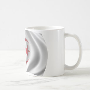 Gewellte Algerien-Flagge Kaffeetasse