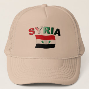 Gewellte Flagge Syriens Truckerkappe