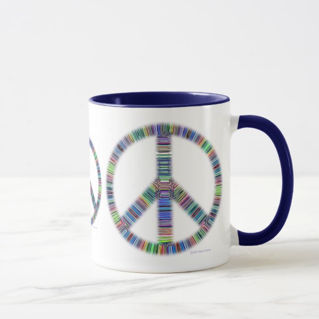 Gewellte Friedenstrio-Tasse Tasse (Rechts)
