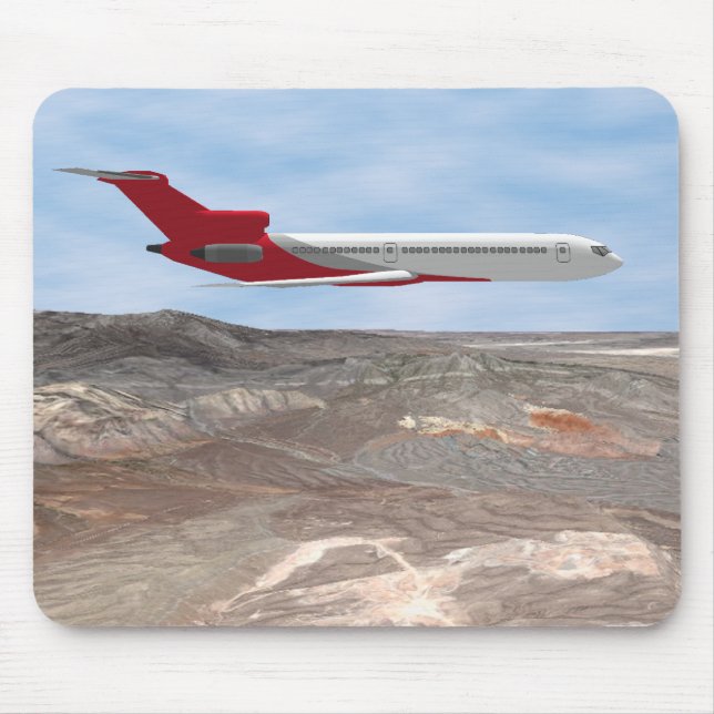 Gewerbeflugzeug: 3D-Modell: Mousepad (Vorne)
