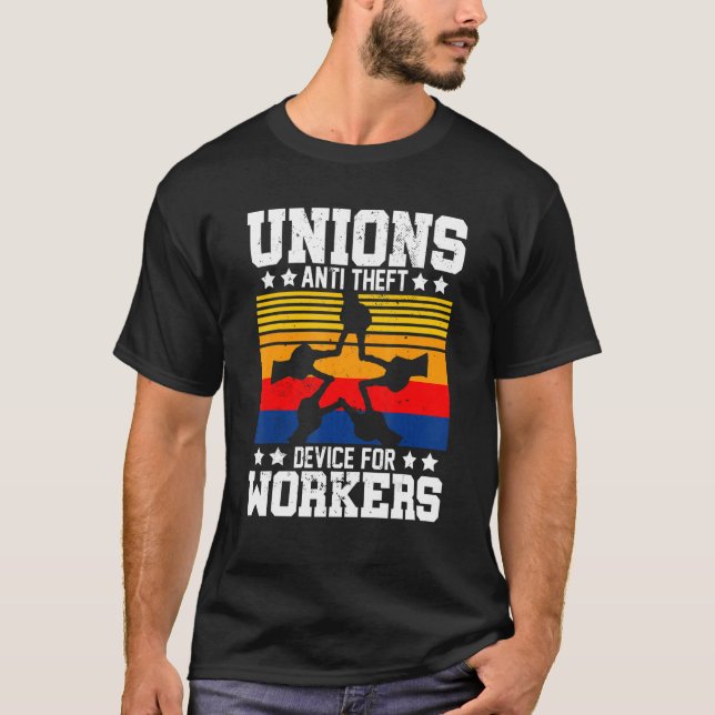 Gewerkschaft Anti Diebstahl für Menwomen Happy Lab T-Shirt (Vorderseite)