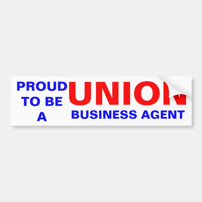 GEWERKSCHAFT Business AGENT Autoaufkleber (Vorne)