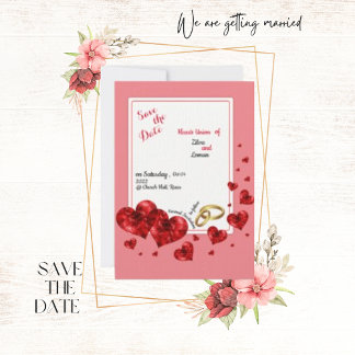 Gewerkschaft der Papierkarte, der Save the Date au