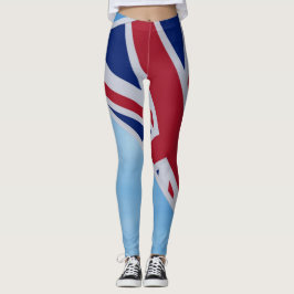 Gewerkschaft Flag Bammer auf Leggings