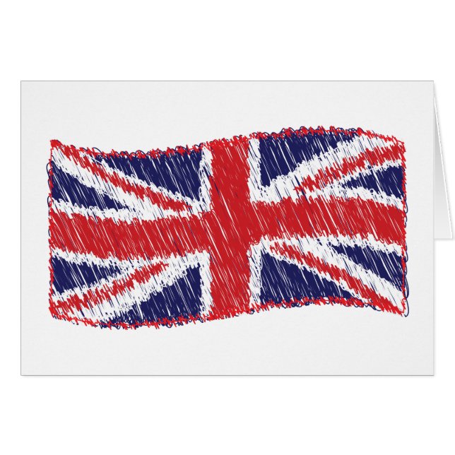 Gewerkschaft-Flag mit Scribbled (Vorderseite (Horizontal))