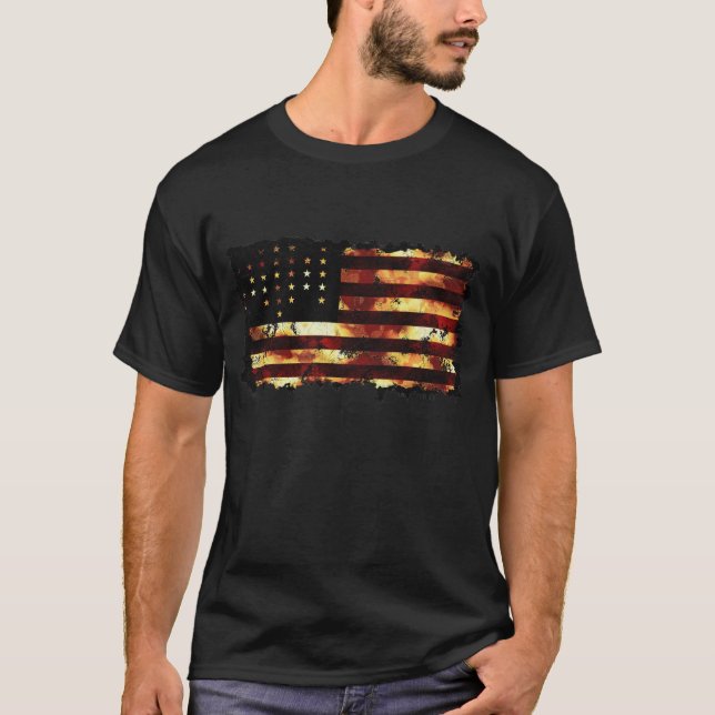 Gewerkschaft Flag, Zivil War, US Flagge, USA T-Shirt (Vorderseite)