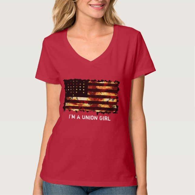 Gewerkschaft Flag, Zivil War, US Flagge, USA T-Shirt (Vorderseite)