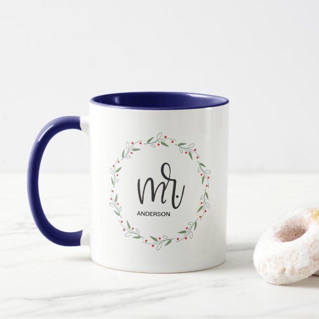 "Gewerkschaft für den Urlaub: 'Herr' Moderne Zwei- Tasse (Mit Donut)