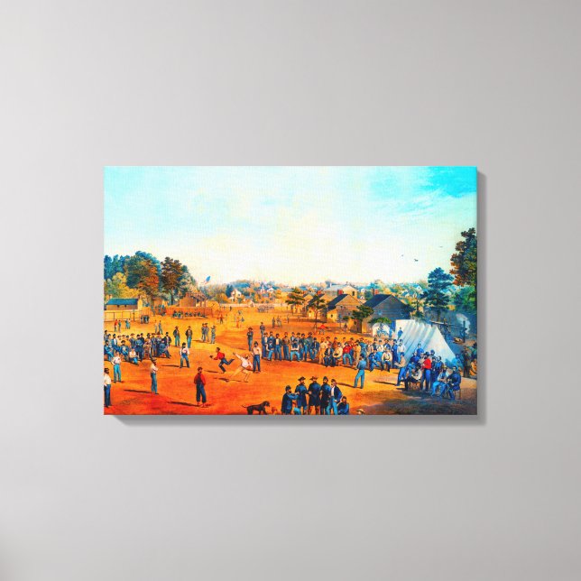 Gewerkschaft Gefangene bei Salisbury Baseball Game Leinwanddruck (Vorderseite)