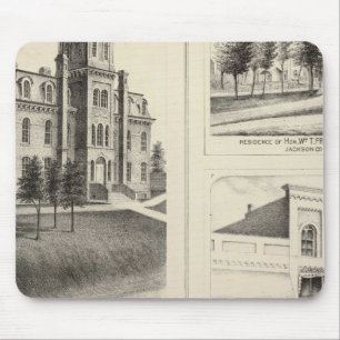 Gewerkschaft High School, Residence & Jackson Land Mousepad