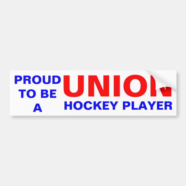 GEWERKSCHAFT HOCKEY PLAYER AUTOAUFKLEBER (Vorne)