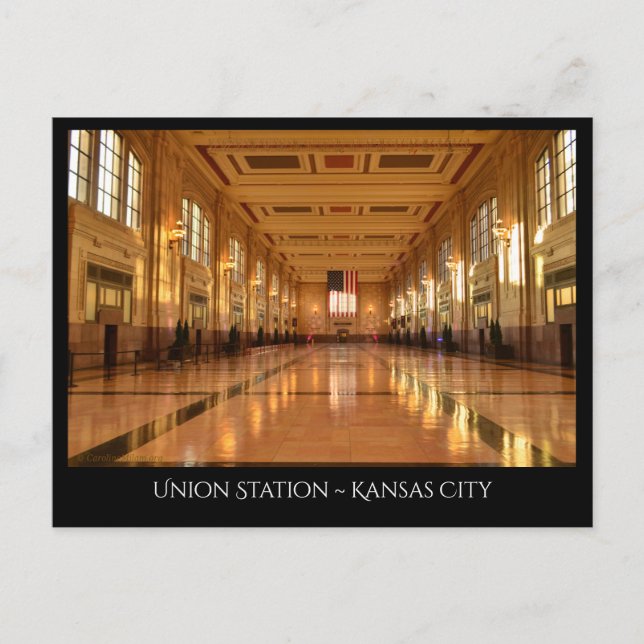 Gewerkschaft in Kansas City Postkarte (Vorderseite)