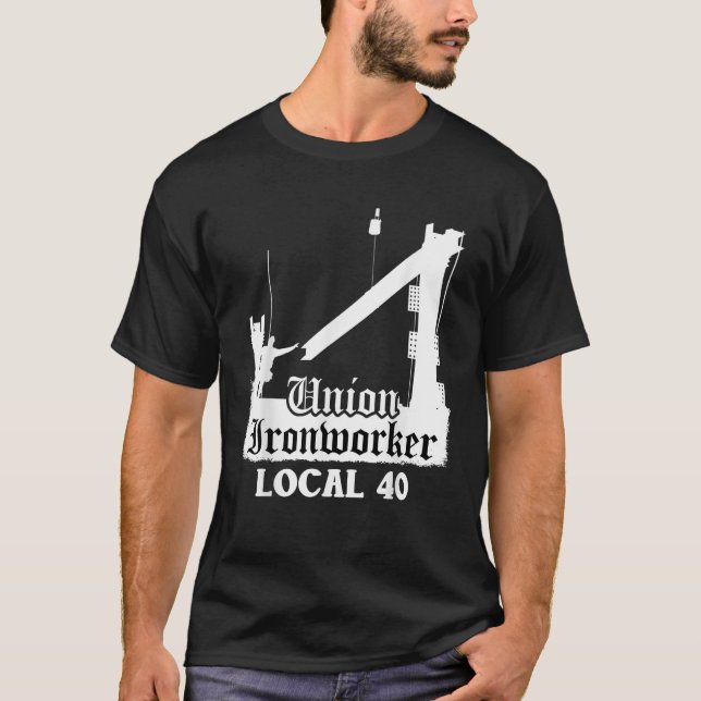 Gewerkschaft Ironworker Local 40 NYC New York Shir T-Shirt (Vorderseite)