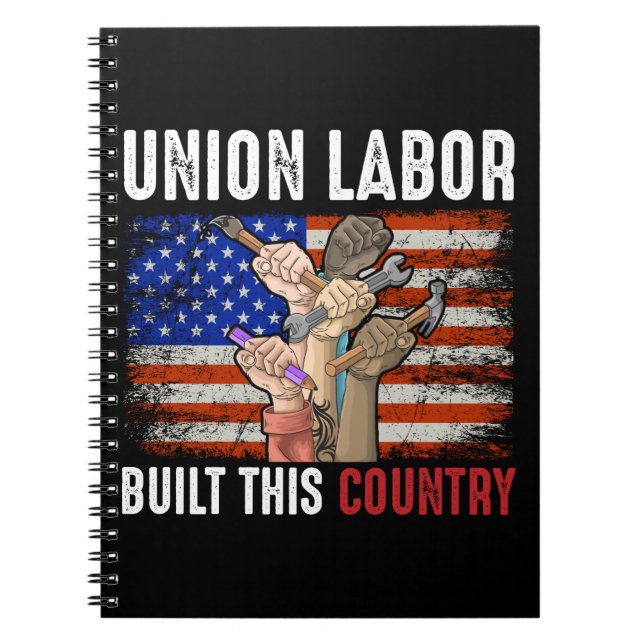 Gewerkschaft Labour baute dieses Country-Notebook  Notizblock (Vorderseite)