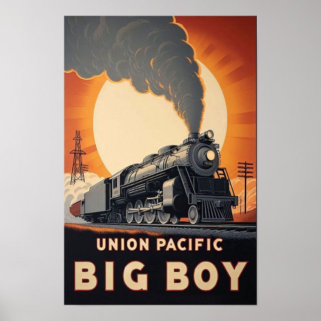 Gewerkschaft Pacific Big Boy Vintag Train Poster (Vorne)