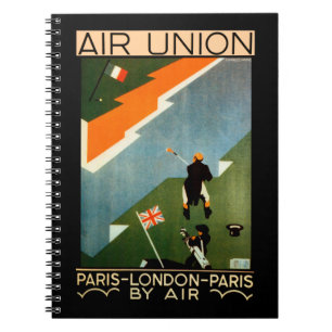 Gewerkschaft ~ Paris-London-Paris durch Air Notizblock
