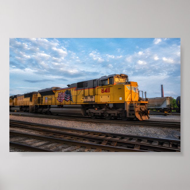 Gewerkschaft Pazifisches Eisenbahnplakat Poster (Vorne)