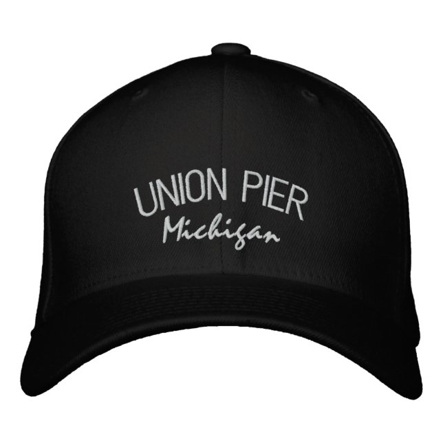 Gewerkschaft Pier Michigan bestickt Hat Bestickte Kappe (Vorderseite)