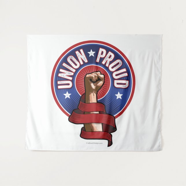 Gewerkschaft Proud Wandteppich (Vorderseite (Horizontal))