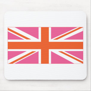 Gewerkschaft Rosa und Orange Mousepad