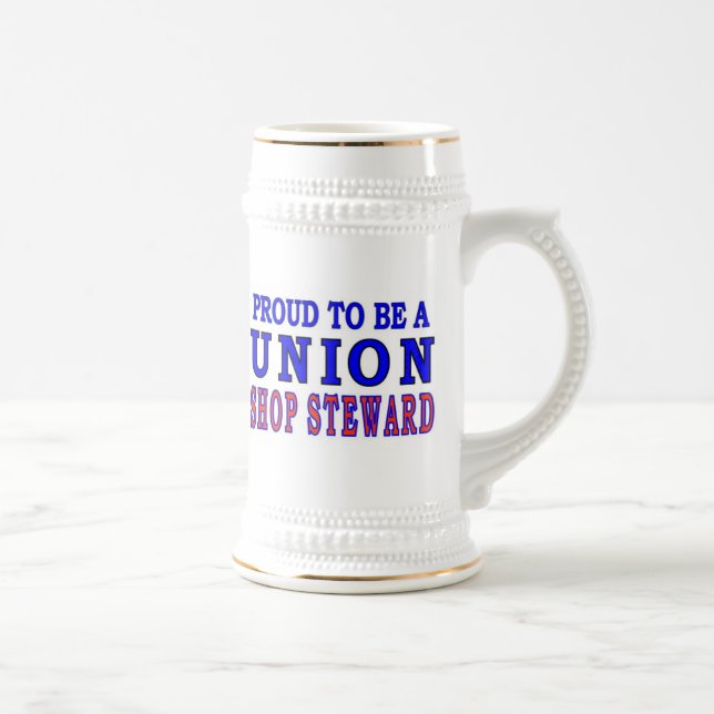 GEWERKSCHAFT SHOP STEWARD BIERGLAS (Rechts)