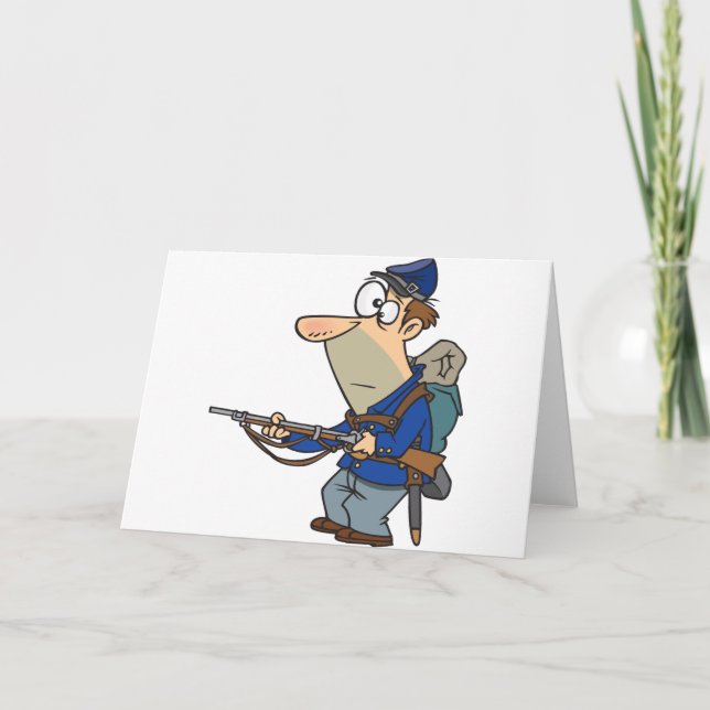 Gewerkschaft Soldier Grußkarten Karte (Vorderseite)