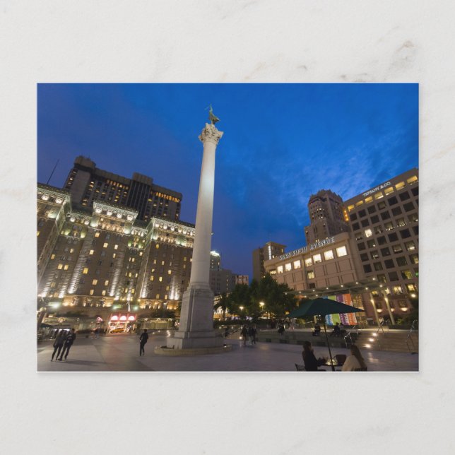 Gewerkschaft Square Downtown San Francisco Postkarte (Vorderseite)