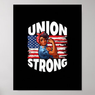 Gewerkschaft Stark Happy Labour Day Amerikanische Poster