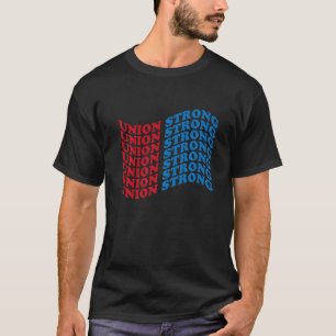 Gewerkschaft Starke Amerikanische Flagge Solidarit T-Shirt