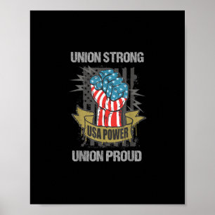 Gewerkschaft Starke Gewerkschaft stolz auf das Par Poster