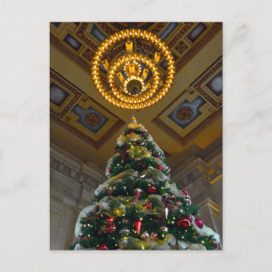 Gewerkschaft Station Christmas Tree Kansas City, M Feiertagspostkarte