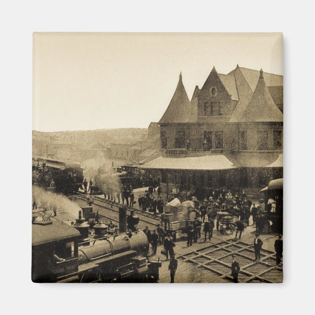 Gewerkschaft Station, Durand, Michigan Magnet (Vorne)