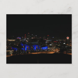 Gewerkschaft-Station in Night #2 Postkarte