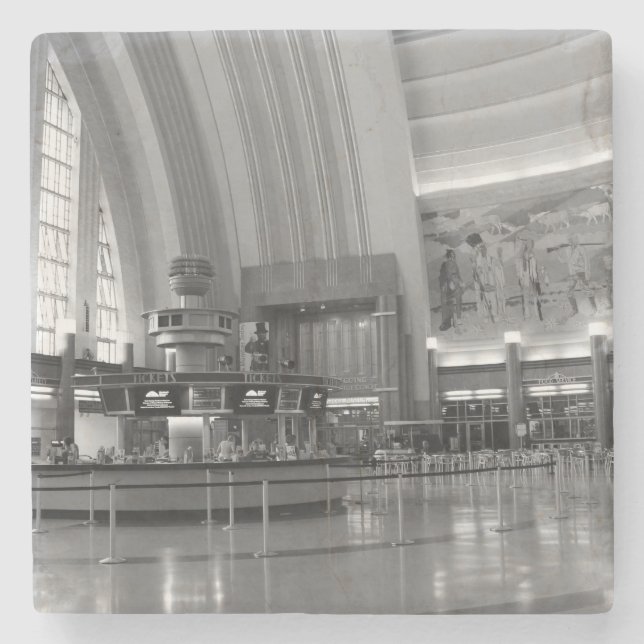 Gewerkschaft Terminal Rotunda - Cincinnati Steinuntersetzer (Vorderseite)