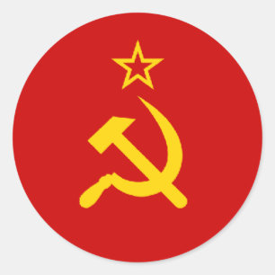 Gewerkschaft/UdSSR/CCCP Runder Aufkleber