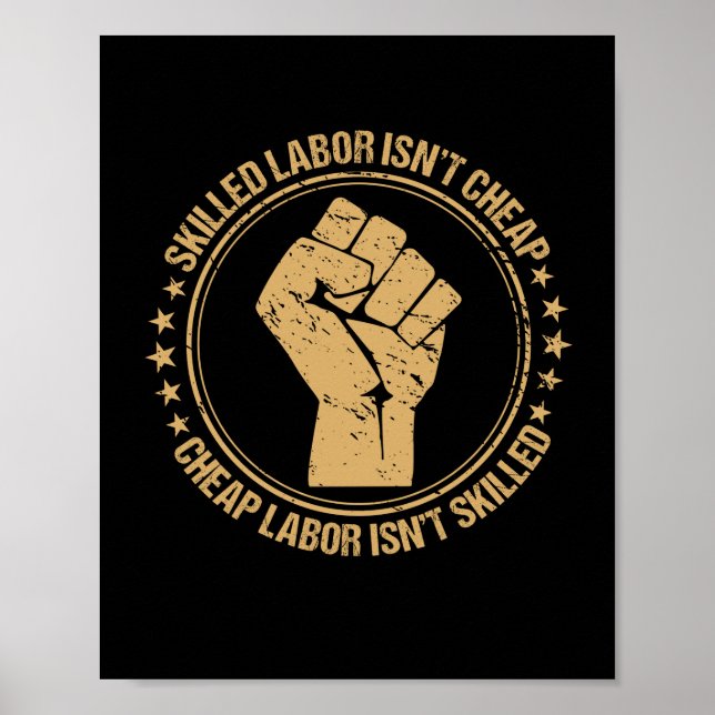 Gewerkschaft von Arbeitskräften mit hoher Qualifik Poster (Vorne)
