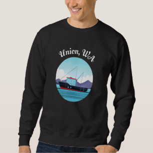 Gewerkschaft Washington Fischerboot Fischerei Art Sweatshirt