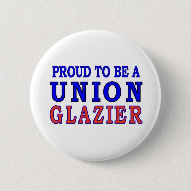 GEWERKSCHAFTS-GLASER BUTTON (Vorderseite)