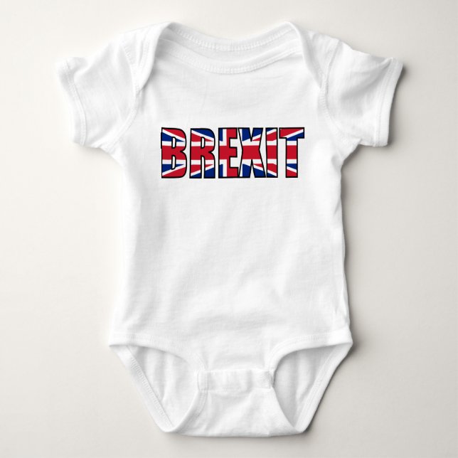 Gewerkschafts-Jack Brexit Baby Strampler (Vorderseite)