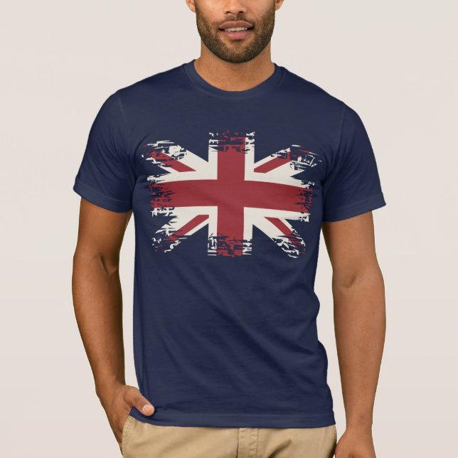 Gewerkschafts-Jack (BRITISCHE Flagge), Grungeart T-Shirt (Vorderseite)