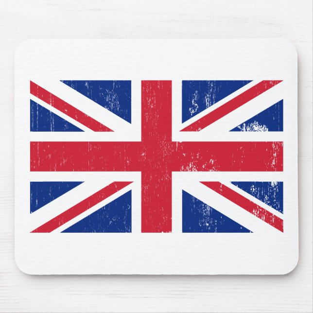 Gewerkschafts-Jack-britische Flagge Mousepad (Vorne)